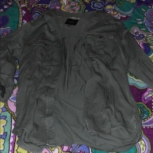 Brand new army green long sleeve thin jacket